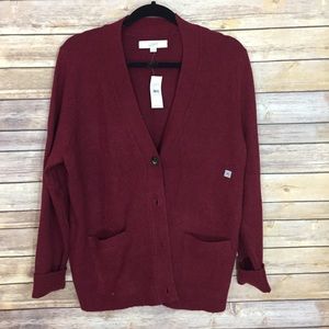 Men’s NWT Loft cardigan XL maroon NWT